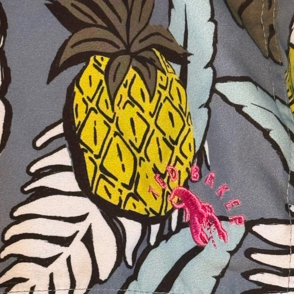TED BAKER 5 Tropical Print Swim Short XL The World’s Your Lobster